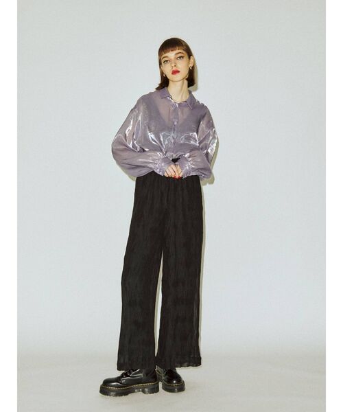 jouetie（ジュエティ）の「ランダムプリーツシアーパンツ（その他パンツ・レディース・ブラック/オレンジ/その他1/その他2・MEDIUM）」の7枚目の写真