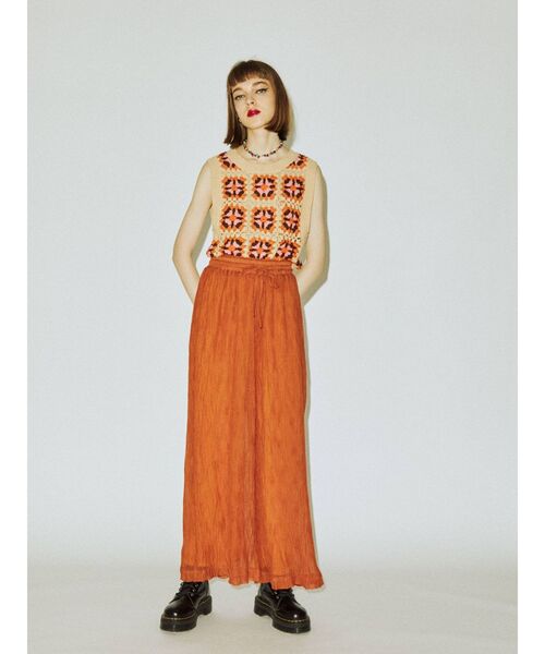 jouetie（ジュエティ）の「ランダムプリーツシアーパンツ（その他パンツ・レディース・ブラック/オレンジ/その他1/その他2・MEDIUM）」の6枚目の写真