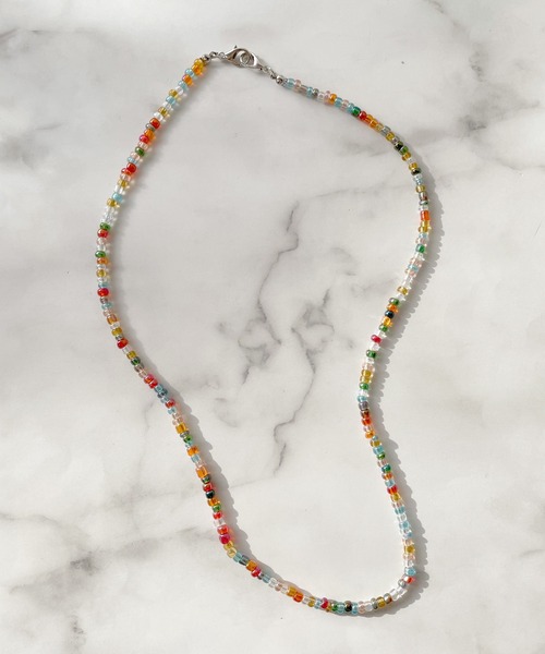 Ein（アイン）の「Ein/カラフルビーズマスクチェーン（ネックレス・レディース・A/B/C/D/E/F/G/H・FREE）」の2枚目の写真