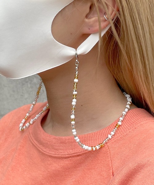 Ein（アイン）の「Ein/カラフルビーズマスクチェーン（ネックレス・レディース・A/B/C/D/E/F/G/H・FREE）」の4枚目の写真