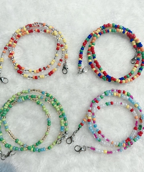 Ein（アイン）の「Ein/カラフルビーズマスクチェーン（ネックレス・レディース・A/B/C/D/E/F/G/H・FREE）」の10枚目の写真