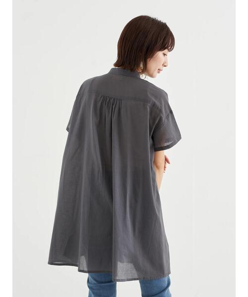 earth music&ecology（アースミュージックアンドエコロジー）の「ピンタックレース チュニック ＊（Tシャツ/カットソー・レディース・チャコールグレー/オフホワイト/ミント/モカ・FREE）」の17枚目の写真