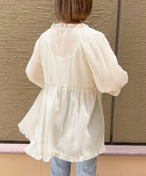 Vネックフリルブラウス【ZOZOTOWN限定アイテム】（シャツ