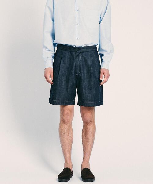 UNITED ARROWS(ユナイテッドアローズ)の「<UNITED ARROWS > ノーフェイド デニム ショーツ(その他パンツ・メンズ・ベージュ/ネイビー・SMALL/MEDIUM/LARGE/X-LARGE)」の1枚目の写真