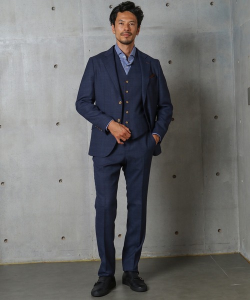 MEN'S BIGI（メンズビギ）の「ストレッチテーラードジャケット【撥水撥油加工・抗ピリング】（テーラードジャケット・メンズ・ブラウン/ネイビー・01/02/03/04）」の11枚目の写真