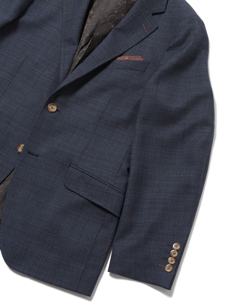 MEN'S BIGI（メンズビギ）の「ストレッチテーラードジャケット【撥水撥油加工・抗ピリング】（テーラードジャケット・メンズ・ブラウン/ネイビー・01/02/03/04）」の18枚目の写真