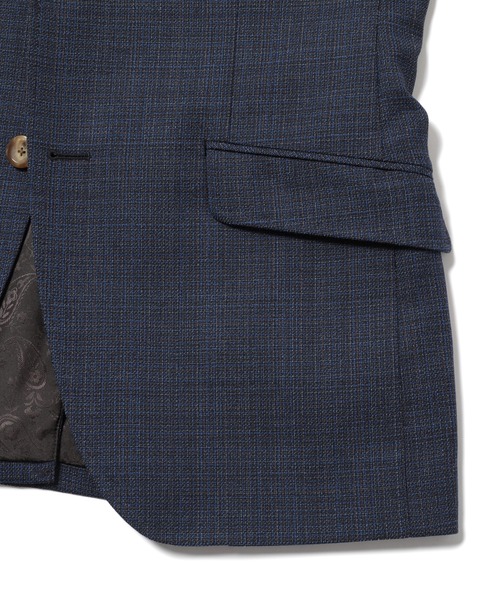 MEN'S BIGI（メンズビギ）の「ストレッチテーラードジャケット【撥水撥油加工・抗ピリング】（テーラードジャケット・メンズ・ブラウン/ネイビー・01/02/03/04）」の3枚目の写真