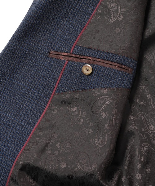 MEN'S BIGI（メンズビギ）の「ストレッチテーラードジャケット【撥水撥油加工・抗ピリング】（テーラードジャケット・メンズ・ブラウン/ネイビー・01/02/03/04）」の6枚目の写真