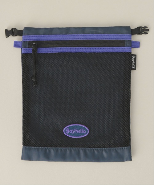 SAYHELLO（セイハロー）の「【SAYHELLO / セイハロー】 SUMMER POCHETTE-BAG（ショルダーバッグ・メンズ・ブラック/パープル/イエロー・FREE）」の5枚目の写真