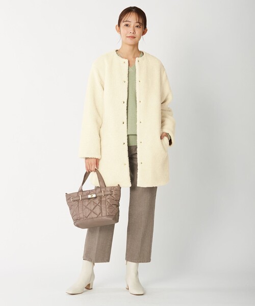 J.PRESS(ジェイプレス)の「【高級綿使用・洗える】オーガニックデニム セミワイドパンツ(デニムパンツ・レディース・ブラウン系・11/9/7/13)」の7枚目の写真