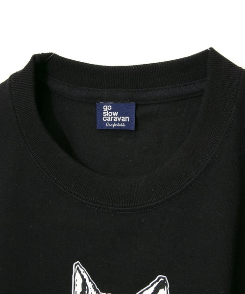 go slow caravan（ゴースローキャラバン）の「猫に小判TEE（Tシャツ/カットソー・メンズ・ブラック/ホワイト・X-LARGE/LARGE/MEDIUM）」の3枚目の写真