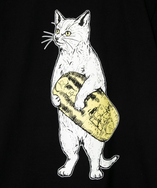 go slow caravan（ゴースローキャラバン）の「猫に小判TEE（Tシャツ/カットソー・メンズ・ブラック/ホワイト・X-LARGE/LARGE/MEDIUM）」の5枚目の写真