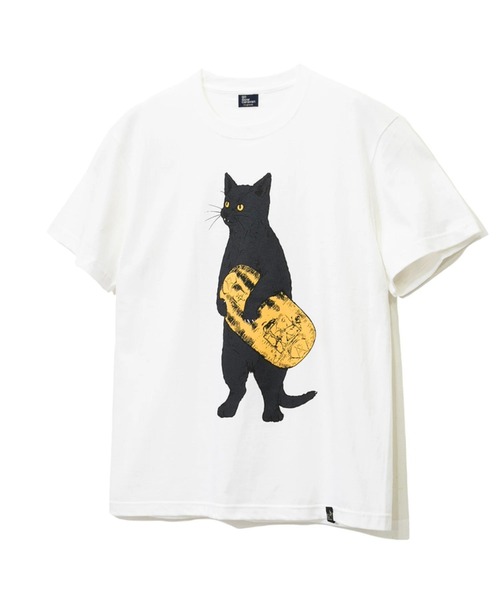 go slow caravan（ゴースローキャラバン）の「猫に小判TEE（Tシャツ/カットソー・メンズ・ブラック/ホワイト・X-LARGE/LARGE/MEDIUM）」の8枚目の写真