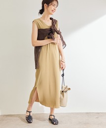 ROPE'（ロペ）の「【セット対応】ジャージプリーツワンピース（ワンピース）」