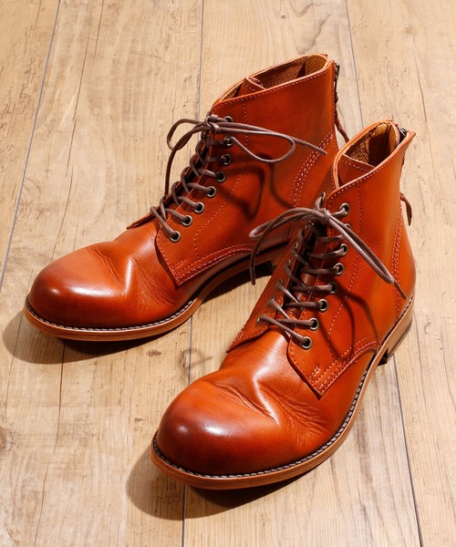 PADRONE パドローネ / LACE UP BOOTS with BACK ZIP [ANTONIO] バック