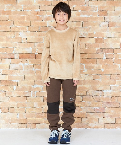 KRIFF MAYER Kid's Collection（クリフメイヤーキッズコレクション）の「ニーザパンツ（スウェットパンツ・キッズ・ブラウン/グレー/チャコール/ネイビー・140/160/170/130/150/120）」の3枚目の写真