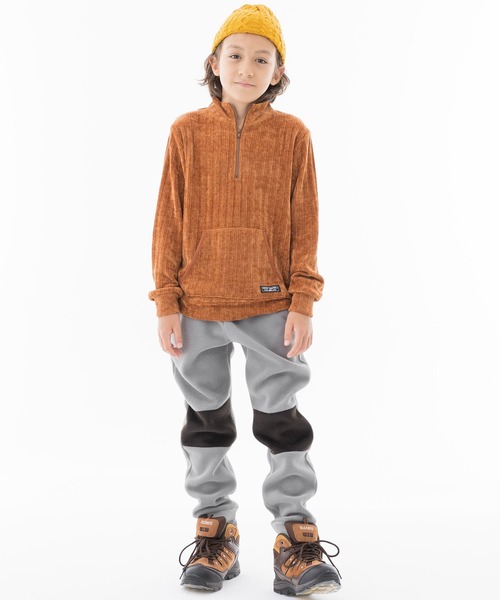 KRIFF MAYER Kid's Collection（クリフメイヤーキッズコレクション）の「ニーザパンツ（スウェットパンツ・キッズ・ブラウン/グレー/チャコール/ネイビー・140/160/170/130/150/120）」の2枚目の写真