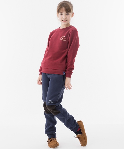 KRIFF MAYER Kid's Collection（クリフメイヤーキッズコレクション）の「ニーザパンツ（スウェットパンツ・キッズ・ブラウン/グレー/チャコール/ネイビー・140/160/170/130/150/120）」の20枚目の写真