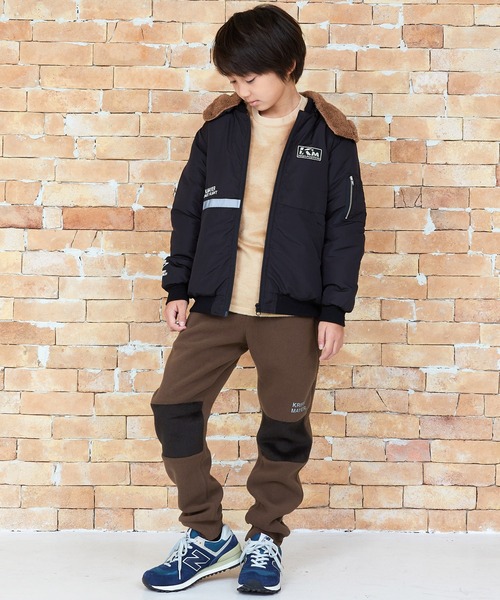 KRIFF MAYER Kid's Collection（クリフメイヤーキッズコレクション）の「ニーザパンツ（スウェットパンツ・キッズ・ブラウン/グレー/チャコール/ネイビー・140/160/170/130/150/120）」の16枚目の写真