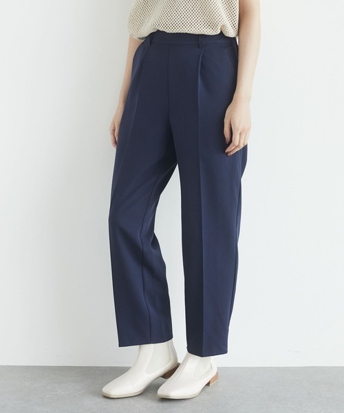 Green Parks(グリーンパークス)の「きれいシルエットアンクルパンツ*(その他パンツ・レディース・ブラック/ネイビー/ブルー/その他8・S/M/L)」の2枚目の写真