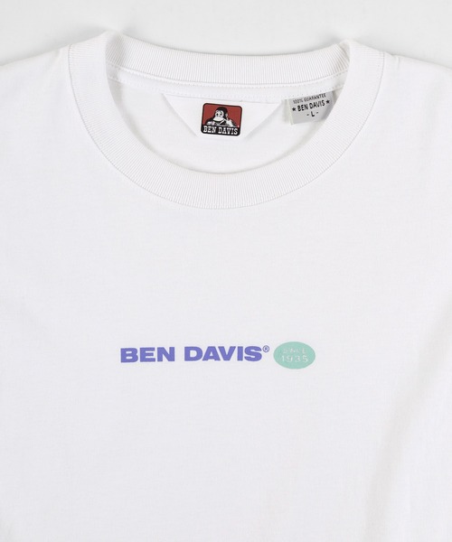 BEN DAVIS(ベンデイビス)の「【BEN DAVIS/ベンデイビス】 ブランドバナー 袖プリント ロンT(Tシャツ/カットソー・メンズ・ホワイト/ブラック/パープル・M/L/XL)」の8枚目の写真