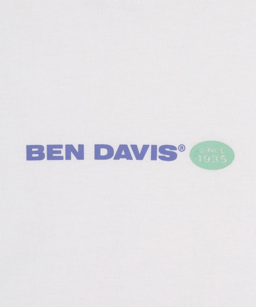 BEN DAVIS(ベンデイビス)の「【BEN DAVIS/ベンデイビス】 ブランドバナー 袖プリント ロンT(Tシャツ/カットソー・メンズ・ホワイト/ブラック/パープル・M/L/XL)」の5枚目の写真