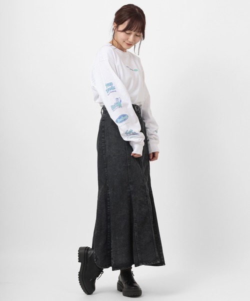 BEN DAVIS(ベンデイビス)の「【BEN DAVIS/ベンデイビス】 ブランドバナー 袖プリント ロンT(Tシャツ/カットソー・メンズ・ホワイト/ブラック/パープル・M/L/XL)」の18枚目の写真