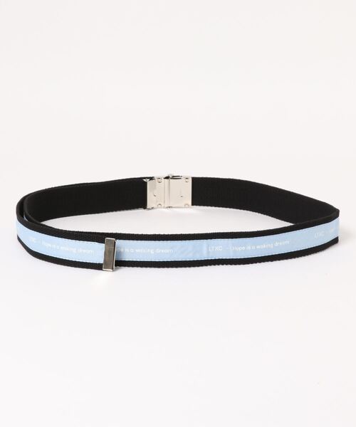 LOVETOXIC（ラブトキシック）の「プリントテープガチャベルト（ベルト・キッズ・サックスブルー/ベージュ/ブラック・FREE）」の4枚目の写真