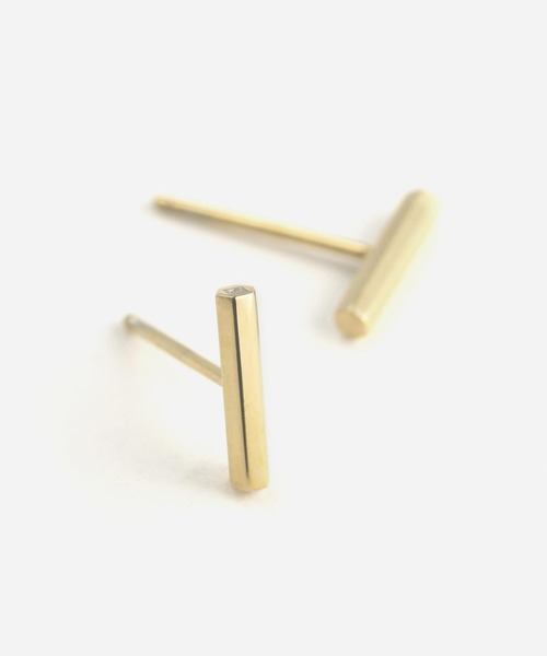 Vaya Con Dios（ヴァヤコンディオス）の「【VayaConDios/ヴァヤコンディオス】stainless hexagon bar pierce［両耳用］（ピアス（両耳用）・メンズ・シルバー/ゴールド/ブラック・FREE）」の3枚目の写真