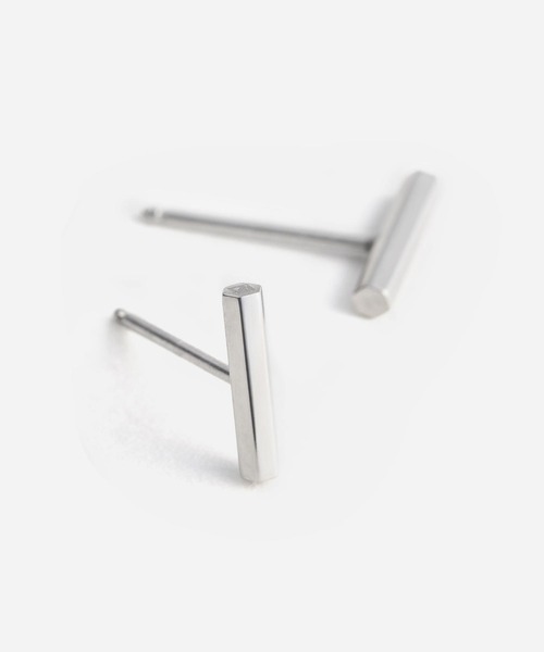 Vaya Con Dios（ヴァヤコンディオス）の「【VayaConDios/ヴァヤコンディオス】stainless hexagon bar pierce［両耳用］（ピアス（両耳用）・メンズ・シルバー/ゴールド/ブラック・FREE）」の18枚目の写真