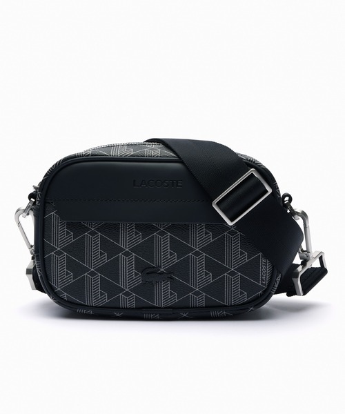 LACOSTE(ラコステ)の「ザ ブレンド モノグラムリポーターバッグ / ショルダーバッグ(ショルダーバッグ・メンズ・ブラック/チャコールグレー・FREE)」の2枚目の写真