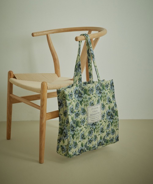 VIS（ビス）の「【A4対応】たっぷり入る、ゴブランジャガードトートバッグ（トートバッグ・レディース・ベージュ系その他/ブルー系その他5・FREE）」の9枚目の写真