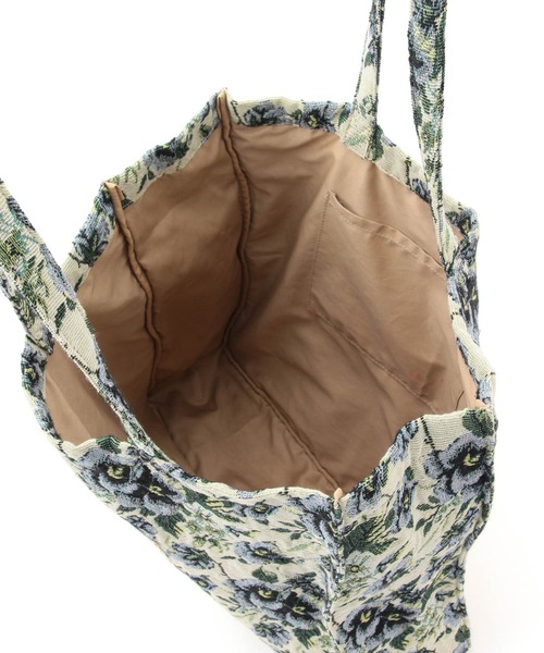 VIS（ビス）の「【A4対応】たっぷり入る、ゴブランジャガードトートバッグ（トートバッグ・レディース・ベージュ系その他/ブルー系その他5・FREE）」の18枚目の写真