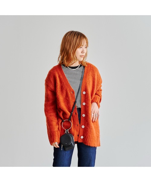 CPCM（シーピーシーエム）の「やわらか起毛糸カラーカーディガン（カーディガン/ボレロ・レディース・ベージュ/レッド/ピンク/グリーン系その他/ブルー・FREE）」の6枚目の写真