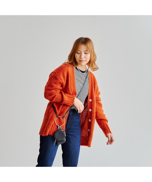 CPCM（シーピーシーエム）の「やわらか起毛糸カラーカーディガン（カーディガン/ボレロ・レディース・ベージュ/レッド/ピンク/グリーン系その他/ブルー・FREE）」の12枚目の写真