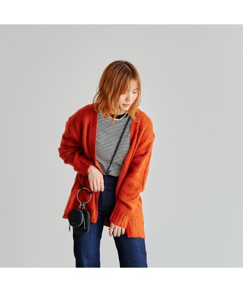 CPCM（シーピーシーエム）の「やわらか起毛糸カラーカーディガン（カーディガン/ボレロ・レディース・ベージュ/レッド/ピンク/グリーン系その他/ブルー・FREE）」の13枚目の写真