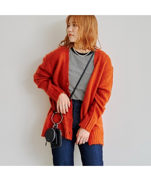 CPCM（シーピーシーエム）の「やわらか起毛糸カラーカーディガン（カーディガン/ボレロ・レディース・ベージュ/レッド/ピンク/グリーン系その他/ブルー・FREE）」の14枚目の写真