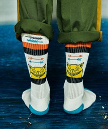 And A | AlexanderLeeChang アレキサンダーリーチャン / YOSHI47 SOCKS グラフィック 配色切り替えソックス / AC052129(ソックス/靴下)