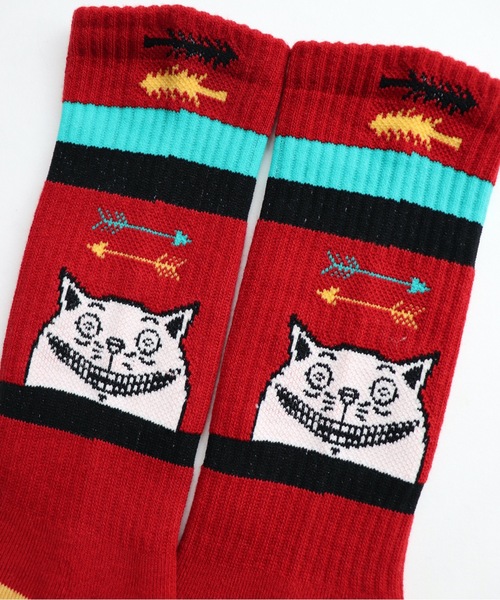 And A（アンドエー）の「AlexanderLeeChang アレキサンダーリーチャン / YOSHI47 SOCKS グラフィック 配色切り替えソックス / AC052129（ソックス/靴下・メンズ・ホワイト/ブラウン/レッド・ONE SIZE）」の15枚目の写真
