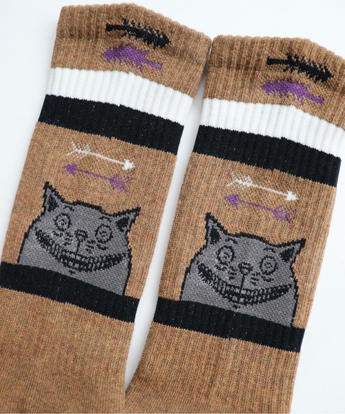 And A（アンドエー）の「AlexanderLeeChang アレキサンダーリーチャン / YOSHI47 SOCKS グラフィック 配色切り替えソックス / AC052129（ソックス/靴下・メンズ・ホワイト/ブラウン/レッド・ONE SIZE）」の19枚目の写真