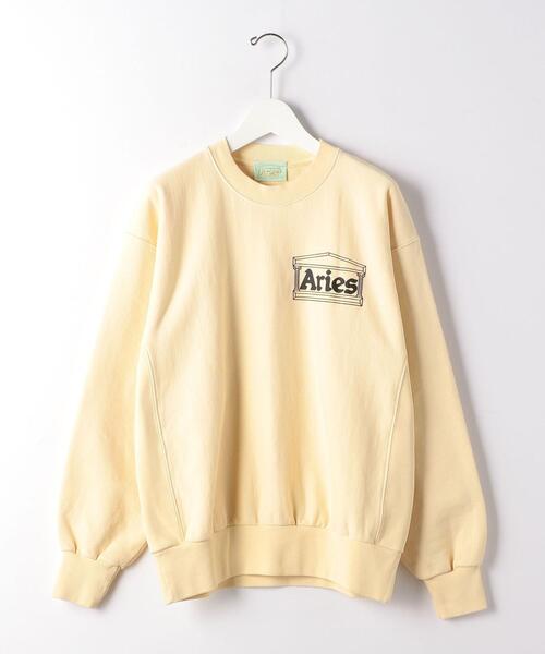 ARIES(アリーズ)の「<ARIES> PRM TEMPLE SWT CN/スウェット(スウェット・メンズ・オリーブ/クリーム・L/M)」の2枚目の写真