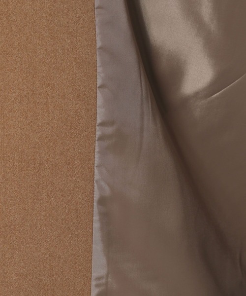 LAKOLE（ラコレ）の「ウーリーテックラウンドカラーハーフコート / 953531（ノーカラーコート・レディース・ライトグレー/ブラック/ライトベージュ・SMALL/MEDIUM）」の13枚目の写真