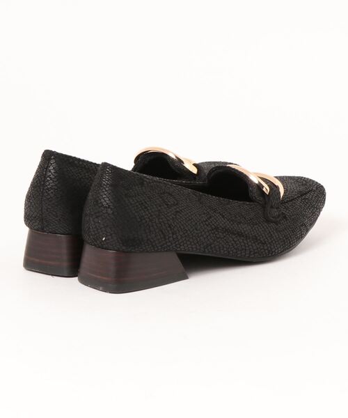 DURAS（デュラス）の「【DURAS】パンプス スクエアトゥ クッション 中敷き インソール ビット 金具（パンプス・レディース・アイボリー/ブラック/ブラウン/パイソン・23.0cm/23.5cm/22.5cm/24.0cm/24.5cm）」の6枚目の写真