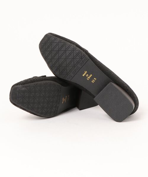 DURAS（デュラス）の「【DURAS】パンプス スクエアトゥ クッション 中敷き インソール ビット 金具（パンプス・レディース・アイボリー/ブラック/ブラウン/パイソン・23.0cm/23.5cm/22.5cm/24.0cm/24.5cm）」の5枚目の写真