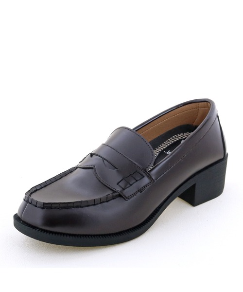 byあしながおじさん（バイアシナガオジサン）の「厚底コインローファー　-8710389（ローファー・レディース・ブラック/ダークブラウン・22.5cm/23.5cm/24.5cm/23.0cm/24.0cm）」の6枚目の写真