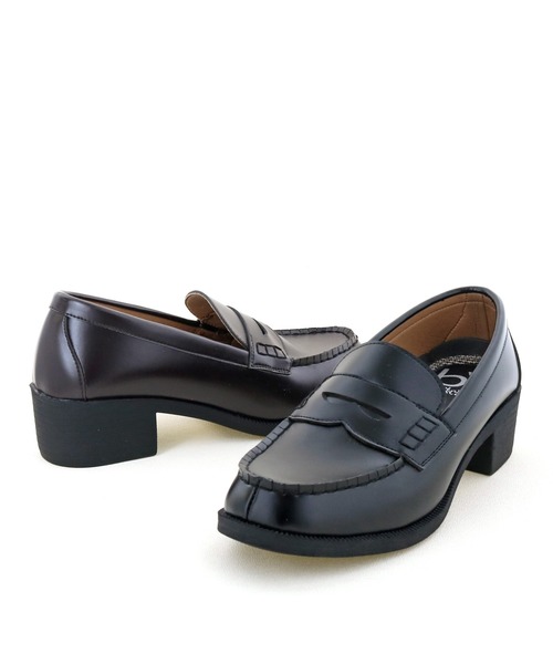 byあしながおじさん（バイアシナガオジサン）の「厚底コインローファー　-8710389（ローファー・レディース・ブラック/ダークブラウン・22.5cm/23.5cm/24.5cm/23.0cm/24.0cm）」の21枚目の写真