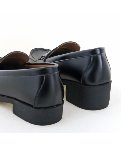 byあしながおじさん（バイアシナガオジサン）の「厚底コインローファー　-8710389（ローファー・レディース・ブラック/ダークブラウン・22.5cm/23.5cm/24.5cm/23.0cm/24.0cm）」の19枚目の写真