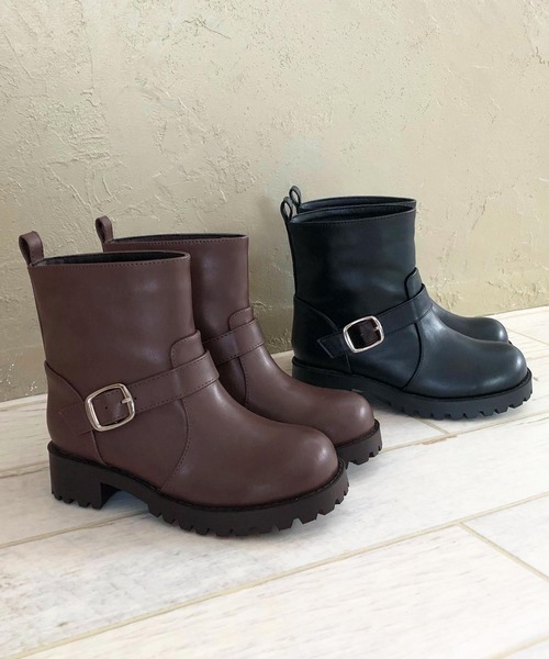 SOROTTO（ソロット）の「タンクソールエンジニアブーツ（ブーツ・キッズ・ブラック/ダークブラウン・23.0cm/20.0cm/19.0cm/22.0cm/21.0cm）」の3枚目の写真