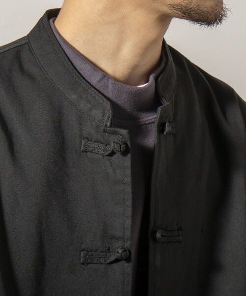 GLOSTER(グロスター)の「【GLOSTER/グロスター】ショート丈チャイナブルゾン カンフーシャツ(ブルゾン・メンズ・ベージュ/グレー/ブラック・LARGE/MEDIUM)」の18枚目の写真