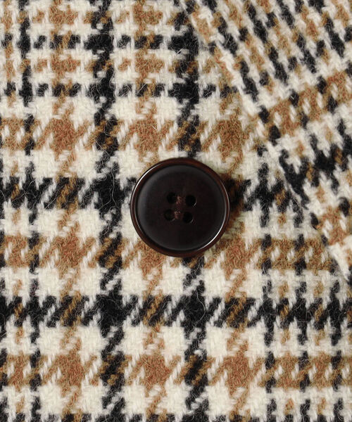 美品★ NOLLEY'S★ツイード　チェック　ダブル　オーバージャケット 楽天市場】ツイードチェックダブルオーバージャケット／ノーリーズ